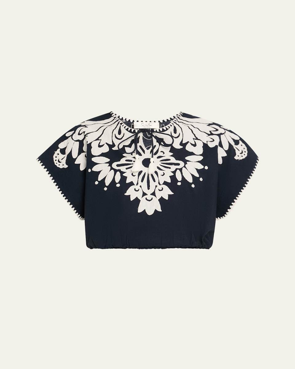 Liliana Appliqué Crop Top